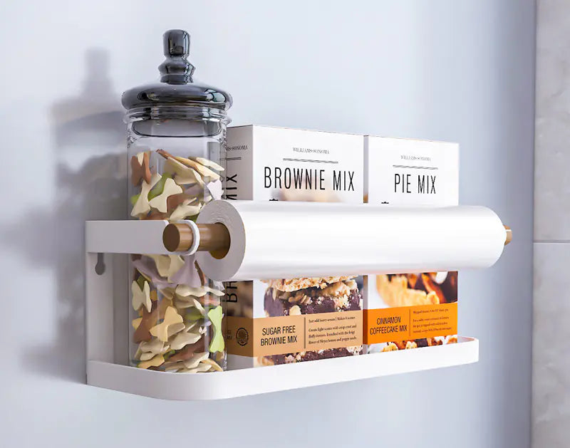 Magnetic Suction Shelf for Kitchen Storage and Seasoning