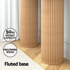 Artiss Console Table Oval 115CM Pine Blake