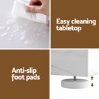 Artiss Console Table Marble Effect White&Gold