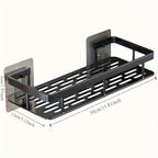 Wall-Mounted Shower Caddy: Large-Capacity, No-Drill Floating Shelf for Bathroom & Kitchen - Space-Saving & Easy to Install