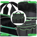 Complete 8-Piece Garden Tool Set with Carry Bag – Stainless Steel & Aluminum Tools for Digging, Pruning, Planting, and Weeding