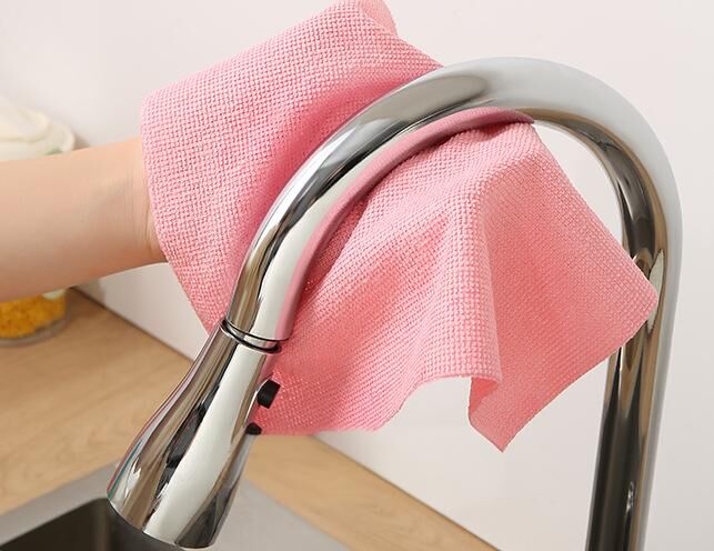 Christmas gift 50-Piece 25x25cm Polycotton Cleaning Cloth Roll, Reusable Dual-Use Dish & Surface Wipes for Home & Kitchen（grey）