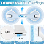 Shower Foot Rest for Wall, Shower Pedicure Foot Stool for Shaving Legs Bathroom Stool with Powerful Suction Cups Foot Stand for Inside Shower Suitable for Small Shower Spaces