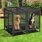 52 XXXL Heavy Duty Dog Cage Large Breed Kennel on Wheels