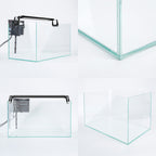 Aquarium Starfire Glass Fish Tank Set Filter Pump 70L