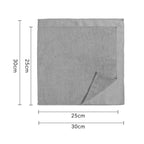 Black Premium All-Purpose Microfiber Cleaning Cloths (20-Pack) - Ultra Absorbent Grey Towels for Car, Kitchen & Home