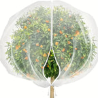 2m x 2.4m Garden Plant Protection Net Cover with Zipper and Drawstring Fruit Tree Mesh Barrier Bag against Birds Insects Frost and Sun