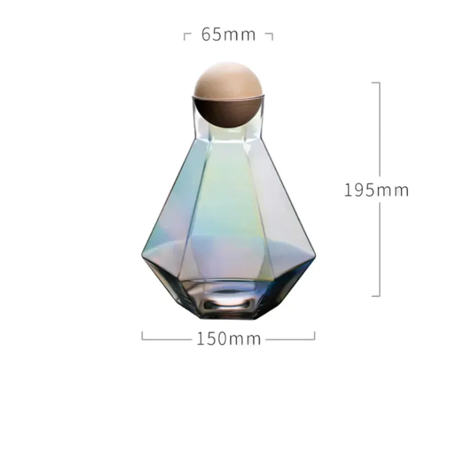 Six-Row Glass Cold Water Bottle