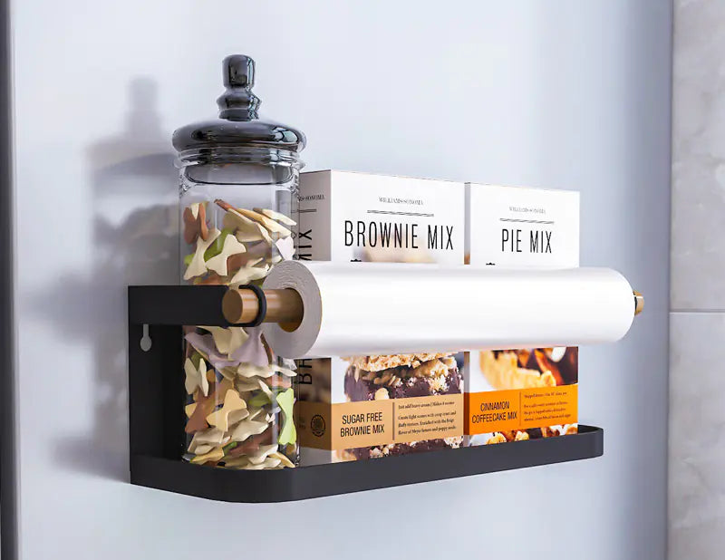 Magnetic Suction Shelf for Kitchen Storage and Seasoning