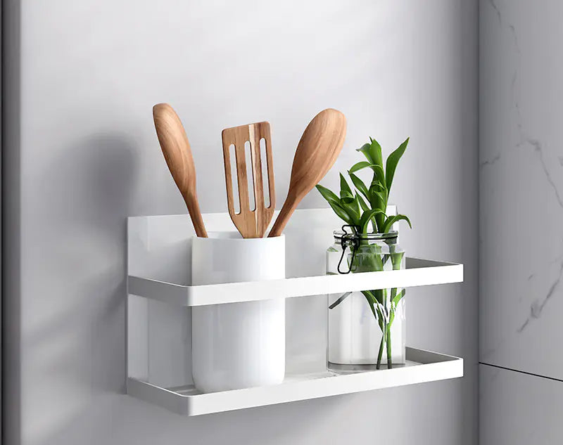 Magnetic Suction Shelf for Kitchen Storage and Seasoning